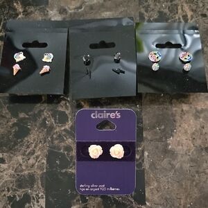 Seven Pairs of Claire's Earrings